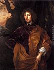 Sir Antony Van Dyck Canvas Paintings - Portrait Of Philip, Lord Wharton (1613-1696)